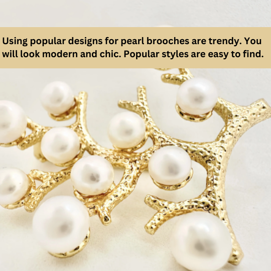  pearl brooches 