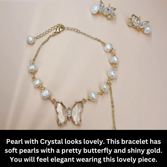 Crystal Pearl Bracelet