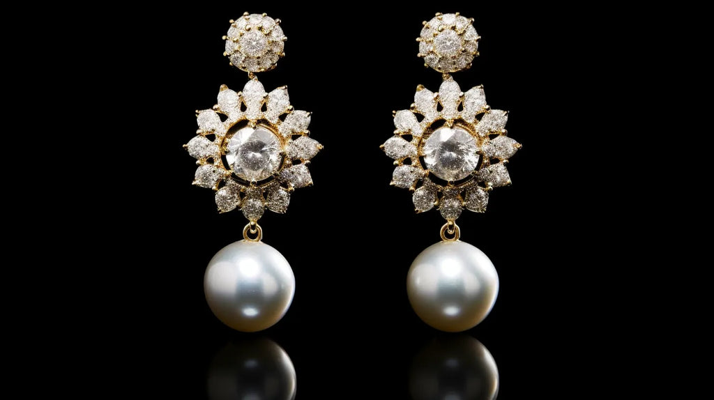  Pearl Pendant Earrings