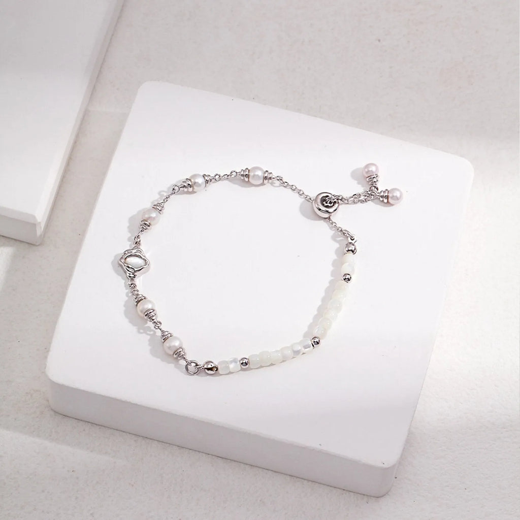 Mother shell pearl bracelet