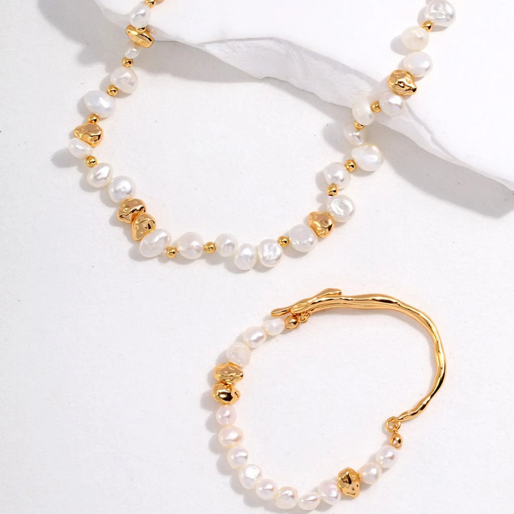 Natural pearl neacklace - Angel Barocco