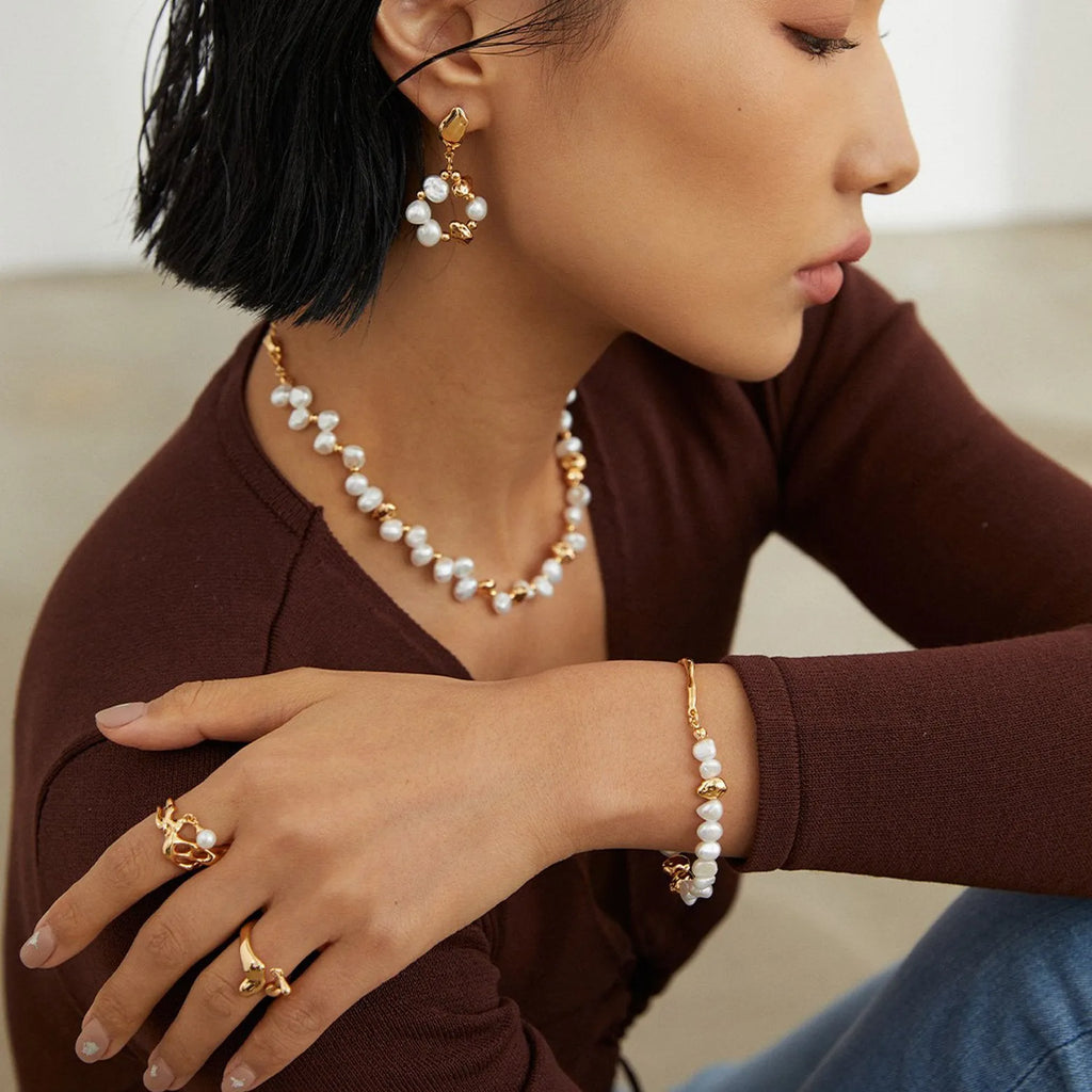 Natural pearl neacklace - Angel Barocco