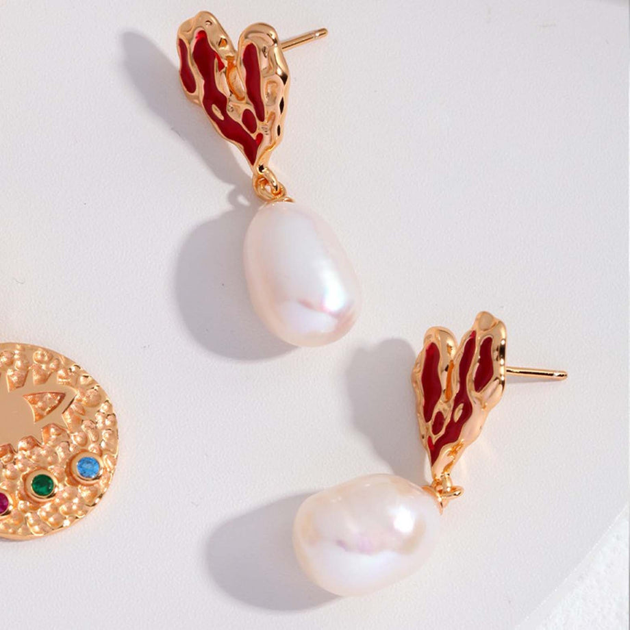 Buy Large Pearl Earrings Big Drop Pearl Earrings White Pearl Earrings Drop  Pearl Earing Large Pearl Earrings Huge Pearl Earings Mother Gift Online in  India - Etsy